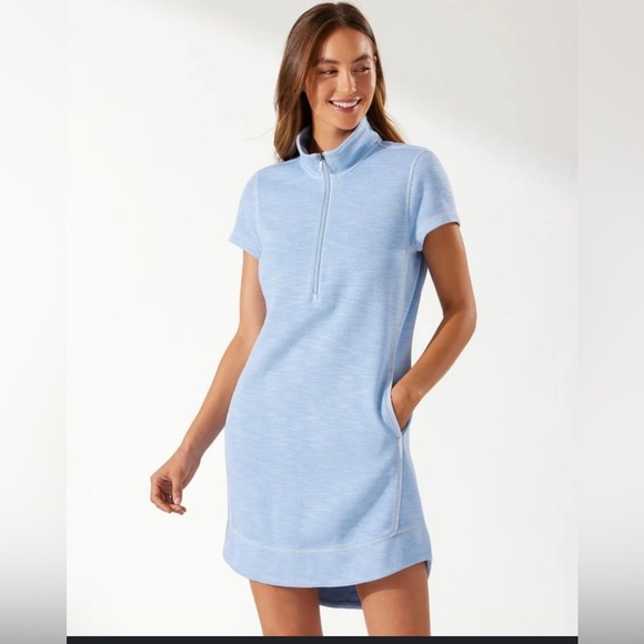 Tommy Bahama Tobago Bay Half-Zip Collared Dress
size S EUC resortwear athletic - Picture 1 of 5